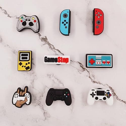 YMHOETS 25 30 Pieces Sports Shoe Charms for Boys Men Video Game Camping Fishing Clogs Shoe Decorations Charms Accessories for Kids Party Favor thumbnail 7