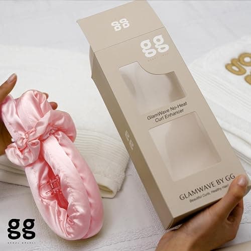 Geoul Gwanli Heatless Hair Curlers Set – Satin Curling Rod, Claw Clip & Scrunchies for Damage-Free Curls, No Heat Hair Styling and Reusable (Light Pink, Large) thumbnail 8