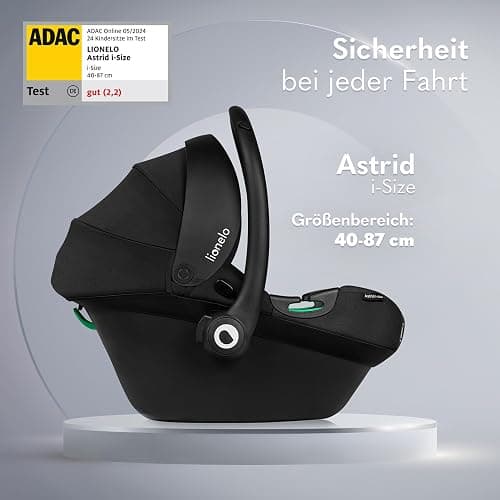 Lionelo ASTRID i-Size Baby Autositz 40-87 cm, Babyschale Gruppe 0+, Rückwärtsgerichtete Montage, 3-Punkt-Sicherheitsgurt Seitenschutz, Sitzeinlage Dri-Seat thumbnail 3