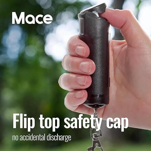 Mace Pepper Spray - Hard Case Model, 12g, 12 Feet Range, Max Strength 10% OC Formula, Long Lasting UV Dye, Flip Top Safety Cap, Self Defense Pepper Spray Keychain for Women & Men thumbnail 3