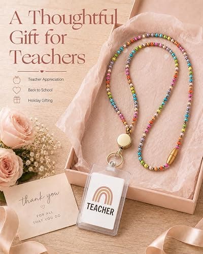 Colorful beaded lanyard thumbnail 6