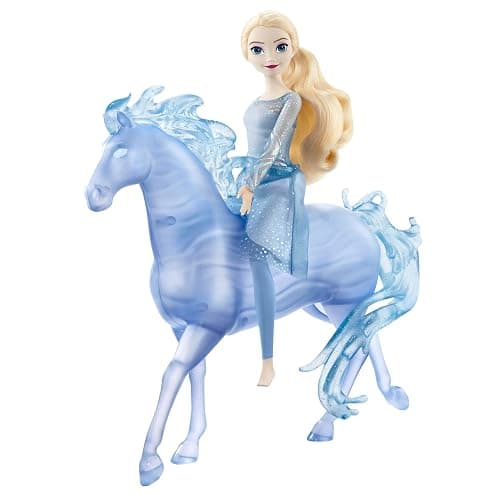 Mattel Disney Frozen Toys, Elsa Fashion Doll & Horse-Shaped Water Nokk Figure Set, Inspired by the Frozen 2 Movie thumbnail 3