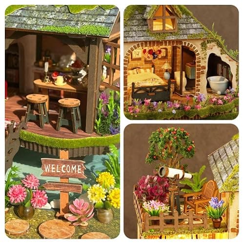 RHZN Miniature House Kit, Miniature Kit, Mini House Building Kit for Adult | Forest Adventure thumbnail 5