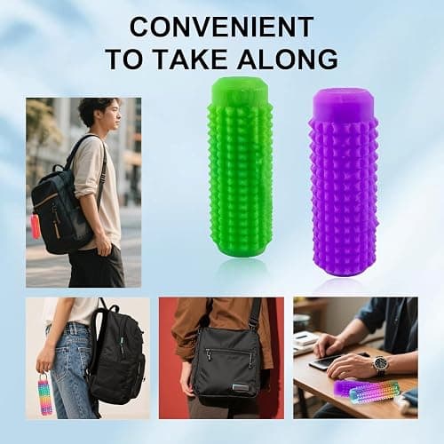 Easter Gifts for Kids 3PC Little Ouchies Fidget ,Pain Stim Fidgets with Clicker Button and Spinner, for Anxiety and Stress Reduction,Portable Stress Relief Spiky Fidget Keychain thumbnail 6