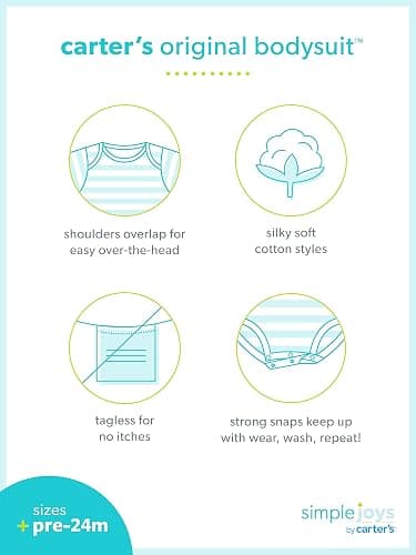 Simple Joys by Carter's Baby-Boys 6-Pack Short-Sleeve Bodysuit thumbnail 6