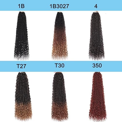 24 Inch Senegalese Twist Crochet Hair with Curls 9 Packs Pre-Looped Boho Island Twist Crochet Braids with Curly Ends Pre-Twisted Goddess Senegalese Twist for Women Braiding Hair Extensions 1B# thumbnail 5