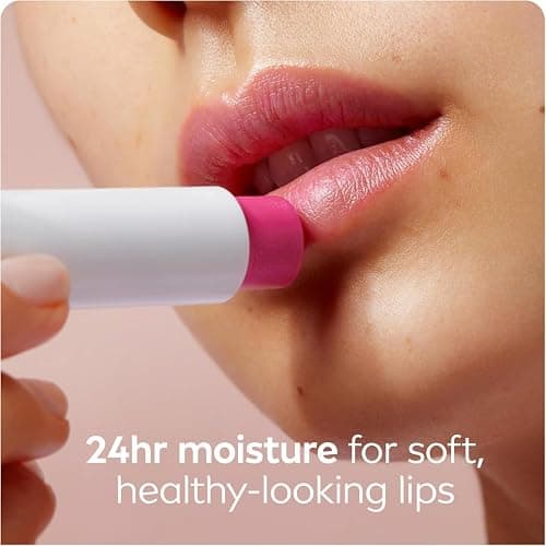 NIVEA Watermelon Shine Lip Balm, Tinted lip balm with shea butter & natural oils for 24hr moisture, Watermelon scent, Lip moisturizer for dry lips, (2 x 4.8g) thumbnail 3