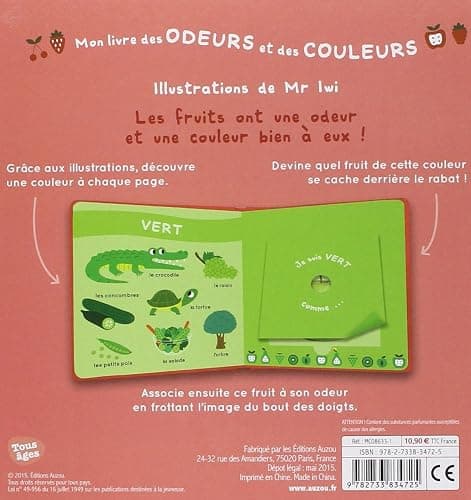 Mon livre des odeurs et des couleurs - les fruits (nouvelle édition) thumbnail 2