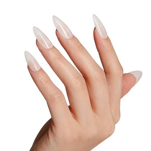 Bluesky Jelly Gel Nail Polish 10ml, Oxygen Mochi - CHU01, Sheer White Gel Nail Polish for 21 Day Manicure, Requires Curing Under LED UV Nail Lamp thumbnail 5