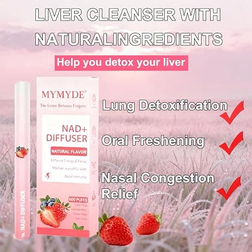 MYMYDE Herbal Diffuser Pen - Strawberry Mint Extract -Herbal Aromatherapy Stick -Lung Detox - Oral Freshening - Nasal Congestion Relief - for Women, Men and Friends thumbnail 5