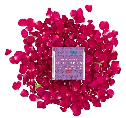 TableTopics Date Night Question Card Game – 135 Conversation Starter Cards for Romantic Evenings, Quality Time Together with No Distractions, Gift for Couples' Anniversaries thumbnail 8