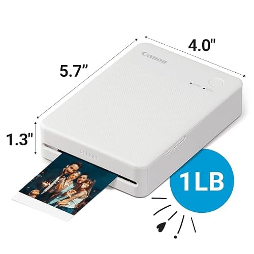 Canon SELPHY QX20 Wireless Compact Photo Printer, Dye‑Sublimation Color Printing, Prints 2.1x3.4/2.7x2.7 Card & Square Sizes, Built‑in Battery & Wi‑Fi, Portable Travel & Selfie Printer, White thumbnail 8
