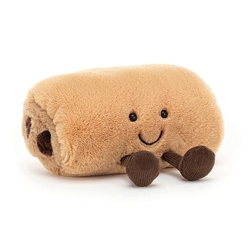 Jellycat Amuseables Pain Au Chocolat Stuffed Toy, 6 inches - Pastry Plush - Fun Gift Idea - Image 1