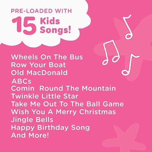 Move2Play, Kids Karaoke Microphone | Includes Bluetooth & Pre-Loaded Songs | Girls Birthday Toy for 2, 3, 4, 5+ Girls & Boys thumbnail 6