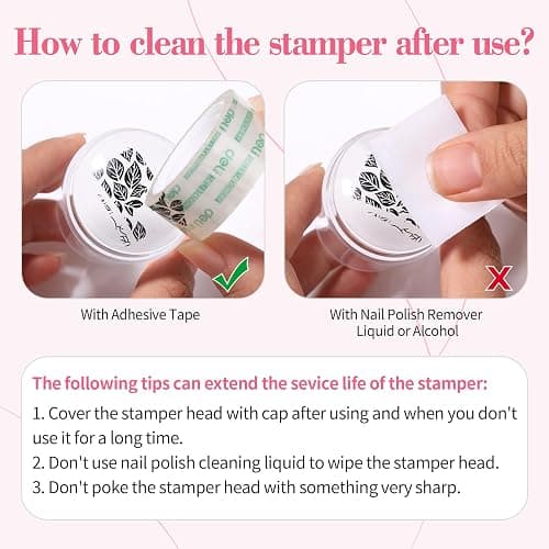 BORN PRETTY French Manicure Kit Nail Stamper & 2Pcs Jelly Milky Pink White | Colors Gel Nail Polish for French Tip, U V Light Cure thumbnail 6