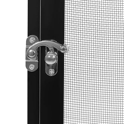 Reptile Terrarium Cage, 31.5" x 17.7" x 17.7" Butterfly Cage Terrarium with Mesh Panel, Pet Feeding Net Box with Metal Latch, for Chameleon, Tree Frog, Arboreal, for Reptiles and Small Insects thumbnail 6