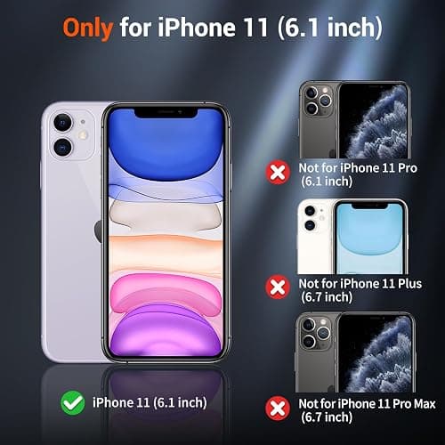 SUPFINE Magnetic for iPhone 11 Phone Case (Compatible with MagSafe) (Military Grade Drop Protection) Slim Translucent Matte Shockproof Phone Cover,Hot Pink thumbnail 2