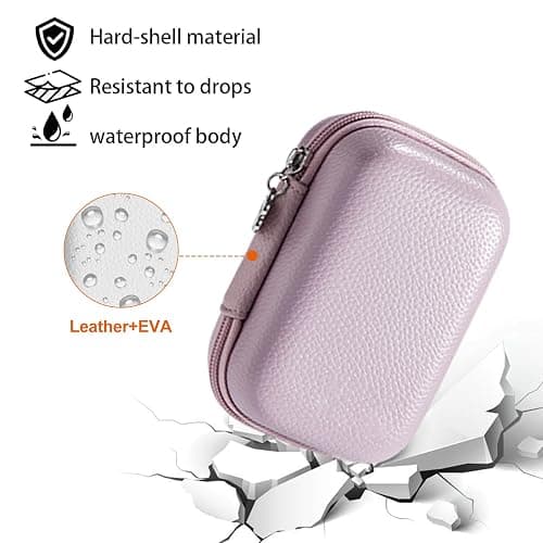Étui compact pour appareil photo numérique - Compatible avec Camkory, Kodak PIXPRO FZ45, Lecran, VAHOIALD, Canon IXUS 285 HS, Umipyiza, YLSHGXFC, AOREGRE, Duluvulu, étui de protection pour (Purple) thumbnail 5