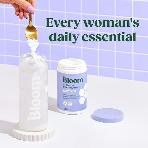 Bloom Nutrition Creatine Monohydrate Powder, Raspberry Lemon, 40 Servings | 5g Micronized Creatine, Pre or Post Workout Support, Gluten Free, Non GMO thumbnail 5