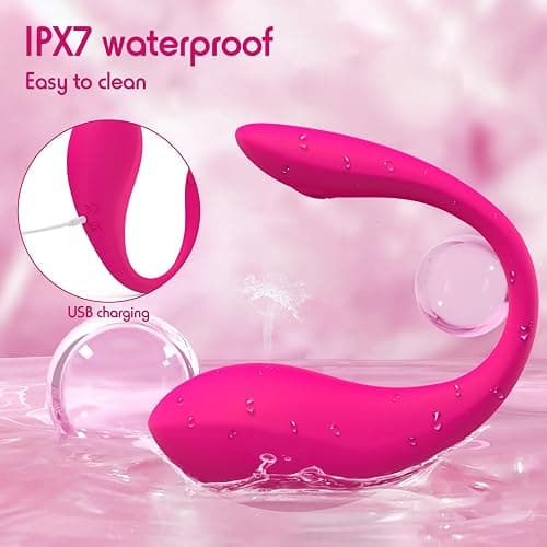 APP & Remote Control Wearable Vibrator, Women Sex Toys with 9 Vibration Modes, Female Sex Toys for Women Vibrater Soft and Quiet, Long Distance Mini Vibrator Bullet Anal G Spot Adult Couples Sex Toy thumbnail 5