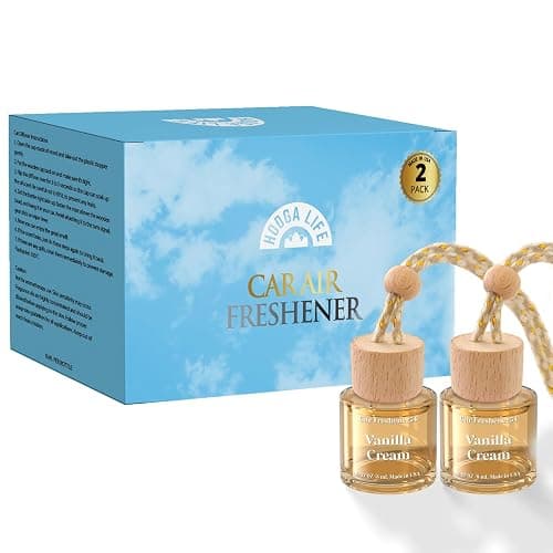 HoogaLife Car Air Freshener Diffuser 2 Pack Hanging Air Freshener Diffuser - Vanilla Cream Fragrance Oil Air D iffuser for Car, 45+ days Long Lasting Fragrance Made in USA C ar Air Fresheners thumbnail 6