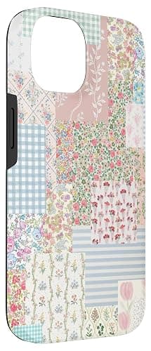 Vintage Coquette Patchwork Quilting Floral Flowers Case for iPhone 14 thumbnail 3