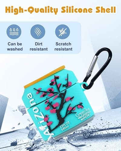 Boaretiu for Airpods 4th Case - with Keychain and Cleaner Kit for AirPods 4th Generation Case (2024) Blossom Cute Kawaii Funny 3D Soft Silicone Fun Cool for Girls Women Teens for Air pods 4 Cover thumbnail 4