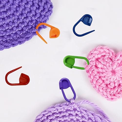 Urmspst 180PCS Stitch Markers, Knitting Crochet Locking Markers, Stitch Needle Clip Counter for Knitting Sewing Stitching, 12 Colors with Storage Case thumbnail 5