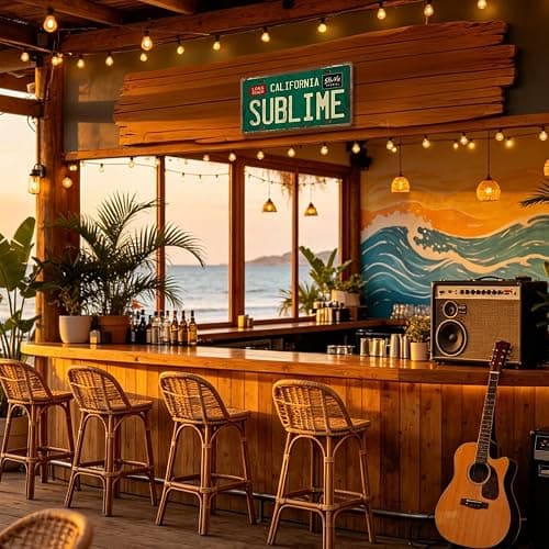 Vintage Metal Tin Sign Long Beach California Sublime Poster Grunge Hippie Room Decor，12×6 inches，for Rock Band Posters Sublime Tapestry Funny Street Signs For Bedroom Wall Aesthetic 90s Bathroom Sign thumbnail 2
