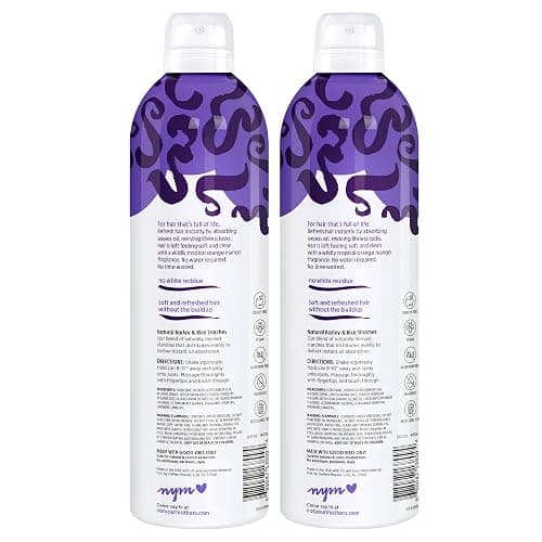 Not Your Mother's Value Size Plump for Joy Jumbo Dry Shampoo (2-Pack) - 12 oz Each - 70% More to Absorb Oil and Build Body - Orange Mango - For All Hair Types thumbnail 7
