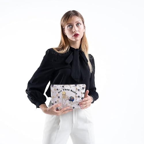 MNIGIU Withers Makeup Bag Withers Fan Gift BG3 Merch Art Thou Nasty Quote Gift (Art Thou Nasty Bag) thumbnail 4