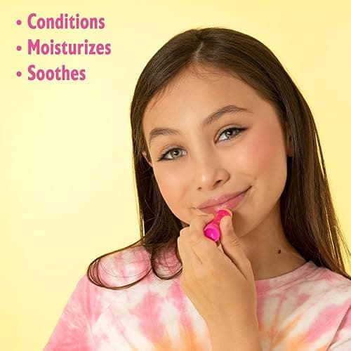 Lip Smacker Original & Best Holiday Flavored Lip Balm Party Pack, Oatmeal Cookie, Vanilla, Mango, Watermelon, Tropical Punch, Cotton Candy, Kiwi, Strawberry, Clear thumbnail 5