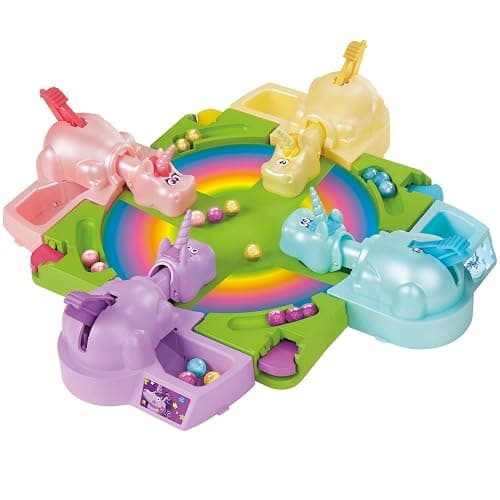 Hasbro Gaming Hungry Hippos Unicorn Edition Pre-School Board Game for Kids Ages 4 and Up; 2-4 Players (Amazon Exclusive) thumbnail 5