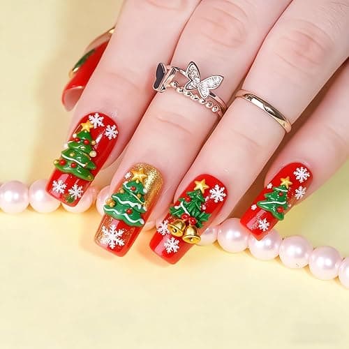 Makartt 3D Gel Nail Art: Solid Gel Builder for Nails Starter Kit, 30ml Clear for Extension 3D Sculpting Carving DIY Manicure, Molding Hard Gels with Gold & Silver Chrome Powder Silicone Molds & Brush thumbnail 3