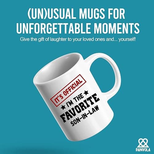 It's Official I'm The Favorite Son-In-Law Funny Son In Law Gifts From Mother Father-In-Law Family Novelty Drinkware Ceramic Mug 11 oz White thumbnail 2