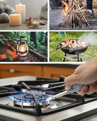 MK Candle Lighter, Butane Refillable Wind-Resistant Flame, 5-Pack for BBQ, Camping, Outdoor Use (Pastel-5pc) thumbnail 7