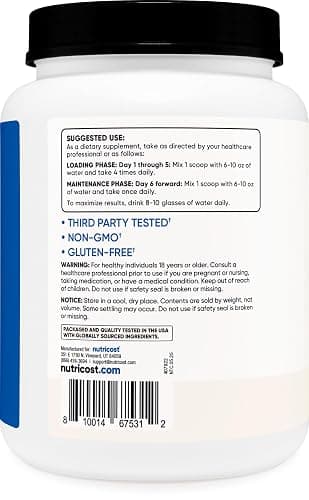 Nutricost Creatine Monohydrate Micronized Powder (1 KG) - Pure Creatine Monohydrate thumbnail 4