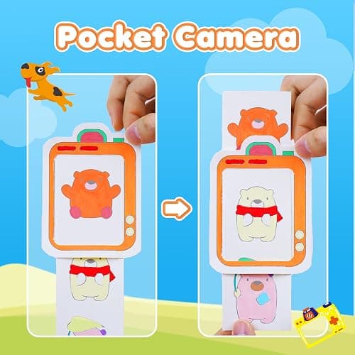 YPLUS Pocket Paint with Water Book for Toddler, Art Activities Craft Toys Watercolor Painting Paper for Kids, Gift for Kids Ages 1-3, 2-4, 4-6,Drawing with Brush - Monsters thumbnail 5