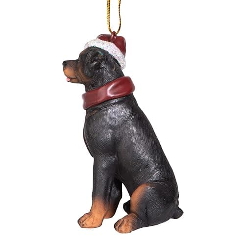 Rottweiler christmas holiday ornaments thumbnail 6