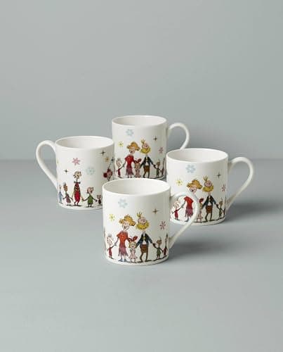 Lenox 895054 Merry Grinchmas Mugs, Set of 4, 14oz, Christmas Drinkware, Holiday Hosting thumbnail 3