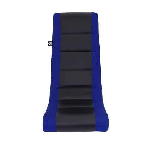 The Crew Furniture Classic Video Rocker Gaming Chair, for Kids and Teens, PU Faux Leather & Polyester Mesh, Black/Blue thumbnail 7