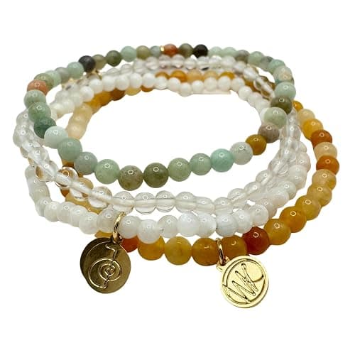 Wendy Kleiner Crystal Bracelet and Crystal Bracelet Stack – Healing Stone Beads – Small Size Beads - Spiritual Energy Jewelry – Elastic, Unisex, Gift-Ready - Image 1