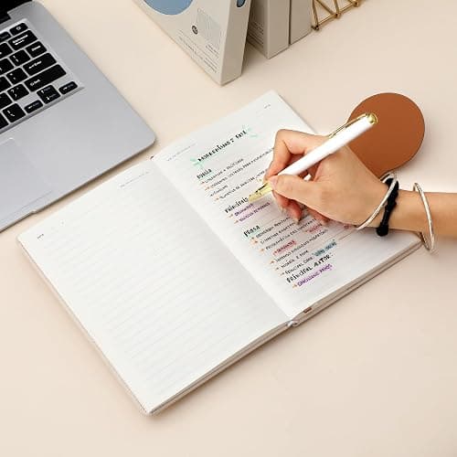 CAGIE Lined Journal for Women, 100GSM Leather Journals for Writing with Buckle Closure,A5 Hardcover Diary Journaling Notebooks for Business Work School Note Taking 5.9" x8.59 (Brown) thumbnail 4