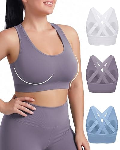 FITTIN Adjustable Sports Bra for Women: Comfort Fit and Support for All Day | Adjustable Crisscross Wide Straps Help You Dial In Your Fit & Support for Yoga Low to Medium Workout for Large Bust Plus Size - Image 1
