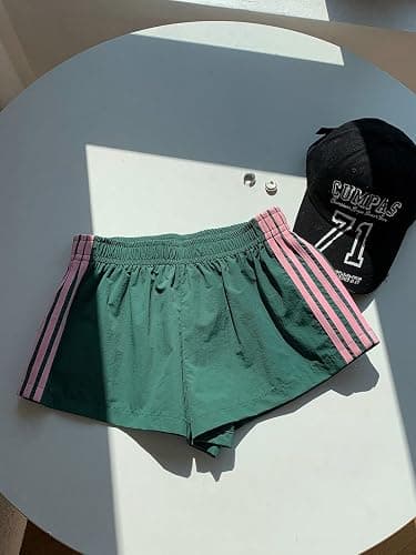 MakeMeChic Women's Striped Summer Shorts Workout Running Shorts Mini Micro Sweat Track Shorts Gym Athletic Wear thumbnail 6