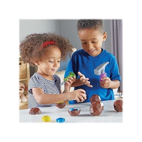 Learning Resources Rock 'n Gem Surprise, Sorting, Matching & Counting Skills Activity Set, Early STEM, 19 Pieces, Ages 3+ thumbnail 2