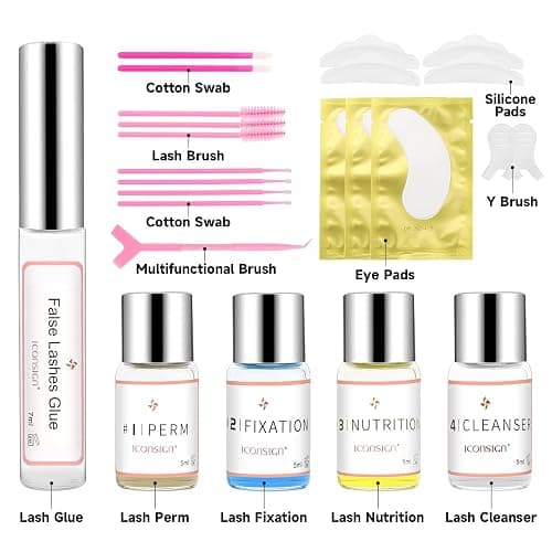 Lash Lift Kit, Eyelash Perm Kit, Professional Eyelash Curling Lash Extension Set, Glue Upgraded Version, Lash Extensions, Lash Curling, Semi-Permanent Curling Perming Wave Suitable For Salon thumbnail 2