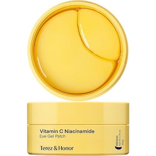 Patchs Yeux Anti-Cernes Korean Skincare: Masque Gel Sous les Yeux à la Vitamine C, Niacinamide, Acide Tranexamique, Caféine & Acide Hyaluronique - Éclat, Anti-Poches & Anti-Rides, 60 Patchs Hydrogel - Image 1