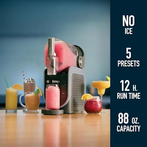 Ninja SLUSHi Frozen Drink & Slushie Machine with RapidChill Technology | 88 oz. Easy Fill Vessel | 5 Preset Programs | Make Margaritas, Frappés, & More | With Dishwasher Safe Parts | Black | FS301 thumbnail 3