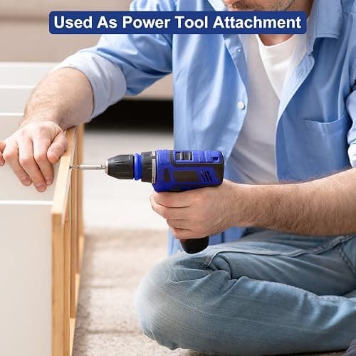 SHARDEN Multibit Screwdriver 13-in-1 Screw Driver Set Adjustable Extension Screwdriver Multitool All in One with Torx Security, Flat Head, Phillips, Hex, Square and 1/4 Nut Driver thumbnail 9